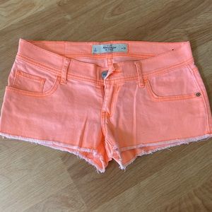 Orange Abercrombie Shorts